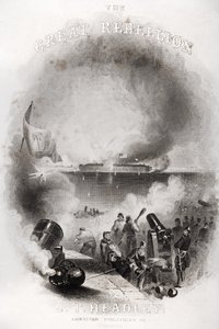 Title page illustration of The attack on Fort Sumter in 1861, from 