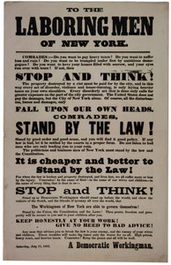 To the Laboring Men of New York, 18 July 1863