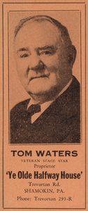 Tom Waters, Veteran Stage Star by American School
