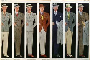 Town and Country Outfits, from Vanity Fair, April 1931 by American School
