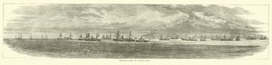 Transport Fleet off Federal Point, December 1864 by American School