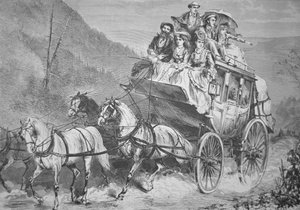 Travelling through the American West by Concord Stagecoach in the 1860s