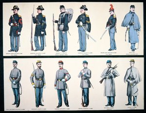 Union and Confederate Army Uniforms