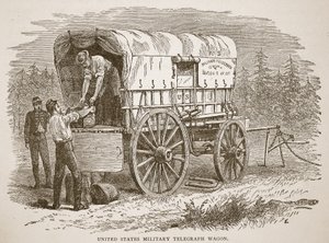 United States Military Telegraph Wagon, from a book published 1896 by American School