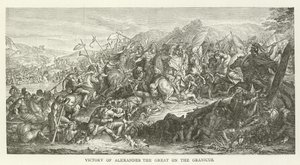 Victory of Alexander the Great at the Granicus by American School
