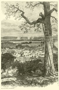 View of Chattanooga and the Federal Encampment, November 1863 by American School