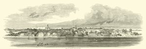 View of Vicksburg from the river, June 1862 by American School