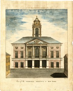 View of the Federal Edifice in New York