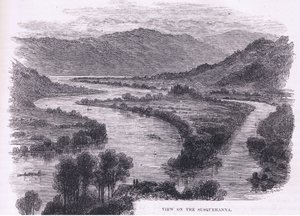 View of the Susquehanna, illustration from Cassell