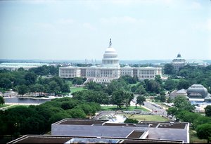 View of the United States Capitol and the National Mall