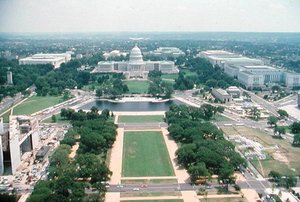 View of the United States Capitol and the National Mall