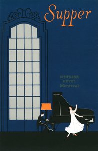 Vintage Menu from the Windsor Hotel in Montreal by American School