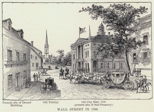 Wall Street in 1700 by American School