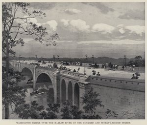 Washington Bridge over the Harlem River at One Hundred and Seventy-Second Street by American School
