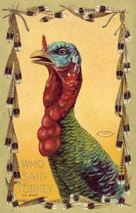 Who Said Turkey, Thanksgiving Day card