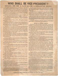 Who Shall Be Vice President? George Pendleton vs. Andrew Johnson (1864 Election), 1864 by American School