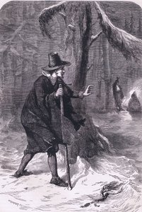 William in the forest, illustration from Cassell