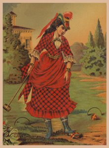 Woman Playing Croquet