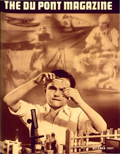 Young Boy with Chemistry Set by American School