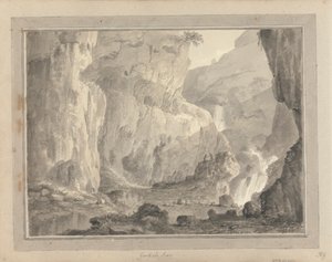 Views in England, Scotland and Wales: Gordale Scar by Amos Green