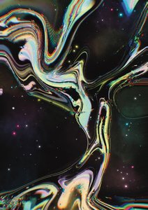 Cosmic Liquid Swirls by Amy Louise Baker