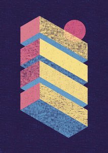 Retro Layers and Sun by Amy Louise Baker