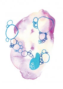 Soft Abstract Bubbles by Amy Louise Baker