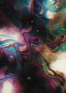 Vibrant Cosmic Swirl by Amy Louise Baker