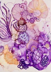 Purple Gold Fantasy Bloom