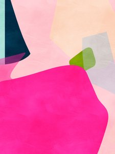 Pink Pastel Shape by Ana Rut Bre