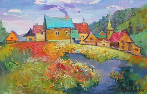 Vibrant Village River Meadow