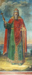 Grand Duke Vladimir Svyatoslavich by Ancient Russian frescos