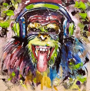 Colorful Music Monkey