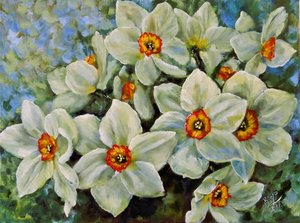 Daffodils In Bloom by Anda Bieza
