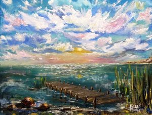Peaceful Sunset Pier