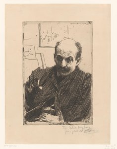 Portrait of Max Liebermann by Anders Leonard Zorn (signed by artist)