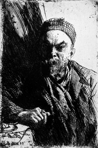 Portrait of the Poet Paul Verlaine by Anders Leonard Zorn