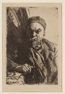 Portrait of the poet Paul Verlaine (1844-1896) by Anders Leonard Zorn
