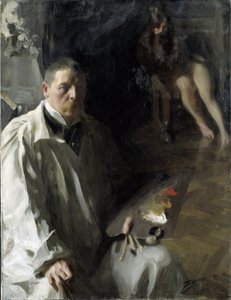 Self-portrait with Model by Anders Leonard Zorn