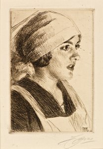 Study of a Woman by Anders Leonard Zorn