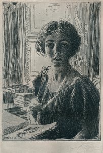 The Crown Princess Margaret of Sweden by Anders Leonard Zorn