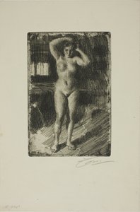 Anna Doing Her Hair by Anders Leonard Zorn