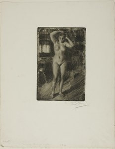 Anna Doing Her Hair by Anders Leonard Zorn