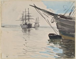 Harbor Image by Anders Zorn