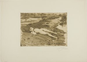 On the Sands by Anders Leonard Zorn