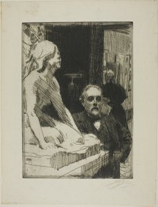 Pontus Fürstenberg and his Wife (standing near Hasselberg
