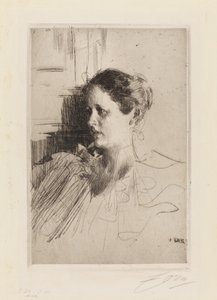 Portrait of Mrs. Ch. Nagel by Anders Zorn