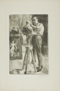 Prince Paul Troubetzkoy I (Whole Length) by Anders Leonard Zorn