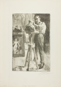 Prince Paul Troubetzkoy I (Whole length) by Anders Leonard Zorn