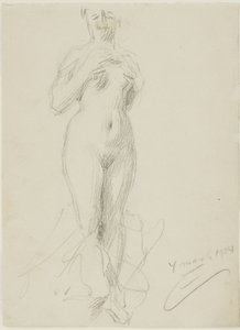 Standing Female Nude by Anders Leonard Zorn